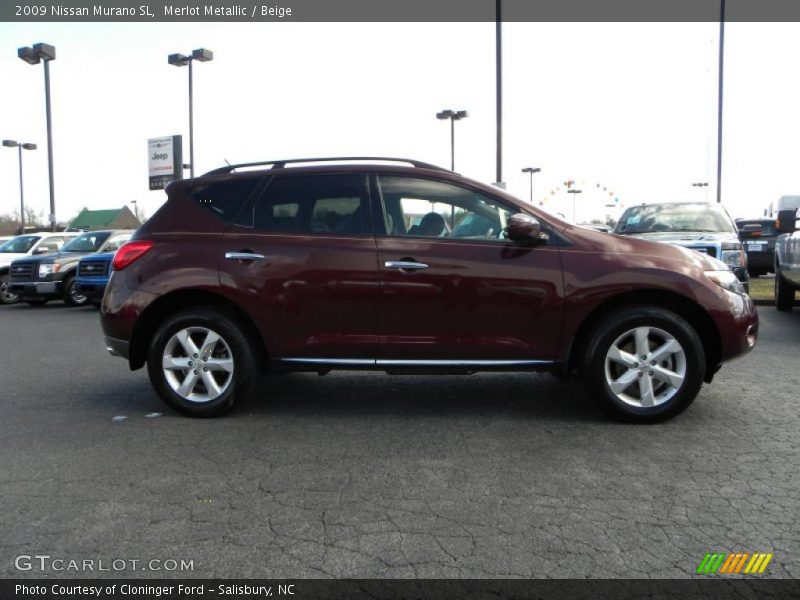 Merlot Metallic / Beige 2009 Nissan Murano SL