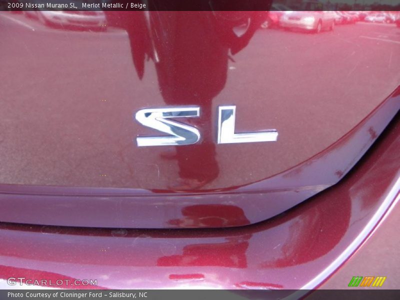 Merlot Metallic / Beige 2009 Nissan Murano SL