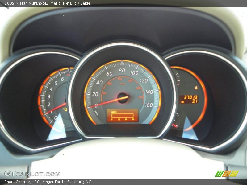 Merlot Metallic / Beige 2009 Nissan Murano SL