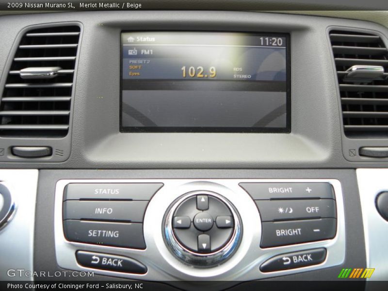 Merlot Metallic / Beige 2009 Nissan Murano SL