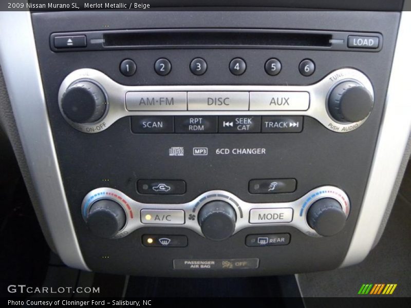 Merlot Metallic / Beige 2009 Nissan Murano SL