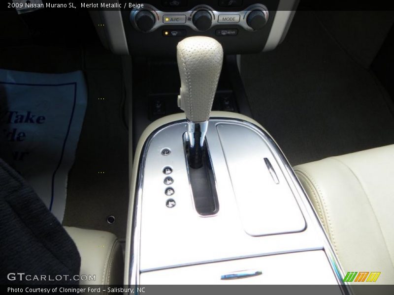 Merlot Metallic / Beige 2009 Nissan Murano SL