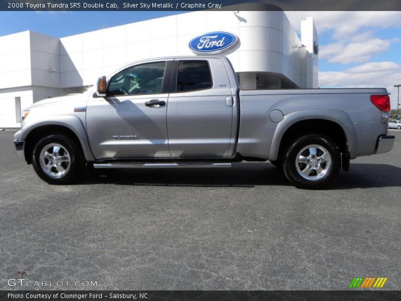 Silver Sky Metallic / Graphite Gray 2008 Toyota Tundra SR5 Double Cab