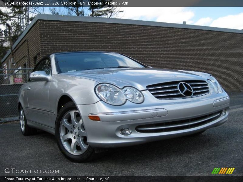 Brilliant Silver Metallic / Ash 2004 Mercedes-Benz CLK 320 Cabriolet