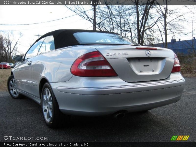 Brilliant Silver Metallic / Ash 2004 Mercedes-Benz CLK 320 Cabriolet