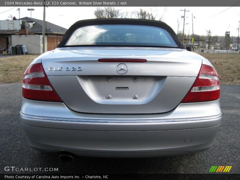 Brilliant Silver Metallic / Ash 2004 Mercedes-Benz CLK 320 Cabriolet