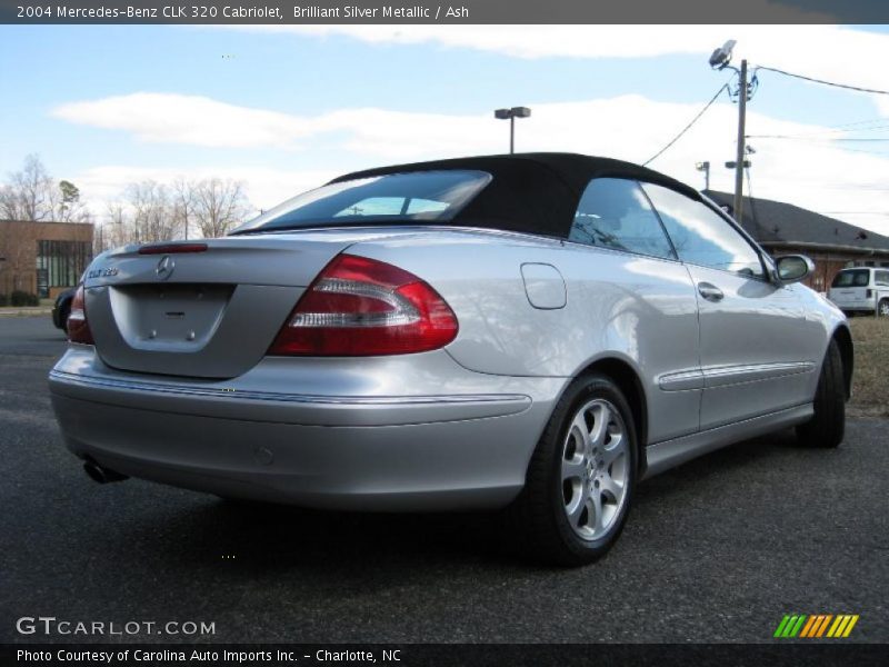 Brilliant Silver Metallic / Ash 2004 Mercedes-Benz CLK 320 Cabriolet