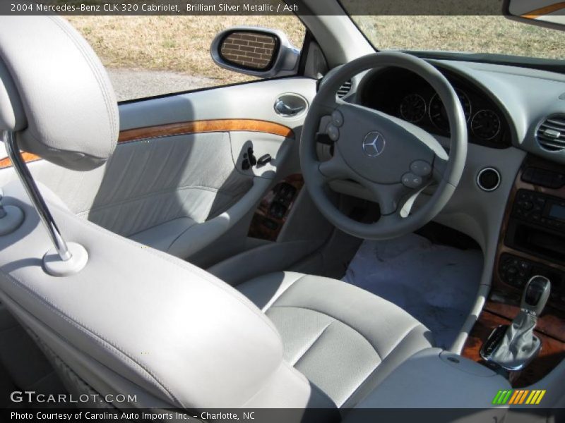 Brilliant Silver Metallic / Ash 2004 Mercedes-Benz CLK 320 Cabriolet