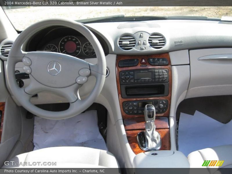 Brilliant Silver Metallic / Ash 2004 Mercedes-Benz CLK 320 Cabriolet