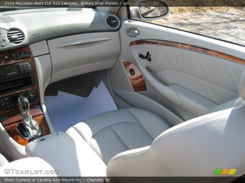 Brilliant Silver Metallic / Ash 2004 Mercedes-Benz CLK 320 Cabriolet