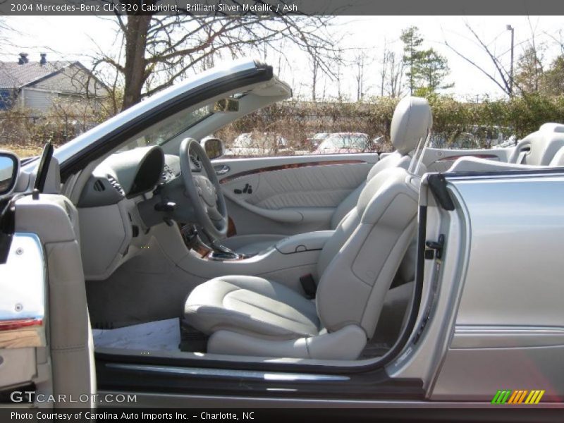 Brilliant Silver Metallic / Ash 2004 Mercedes-Benz CLK 320 Cabriolet