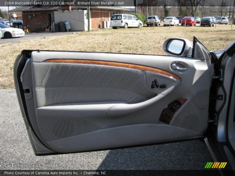 Brilliant Silver Metallic / Ash 2004 Mercedes-Benz CLK 320 Cabriolet