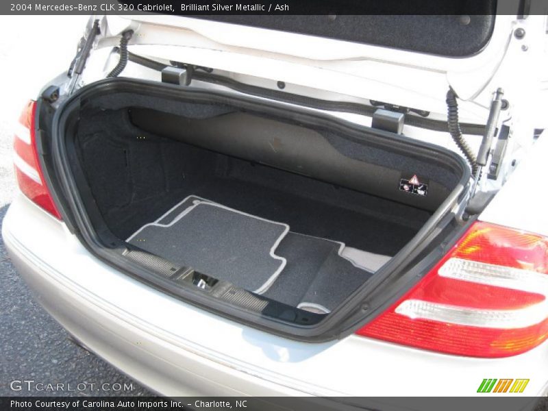 Brilliant Silver Metallic / Ash 2004 Mercedes-Benz CLK 320 Cabriolet
