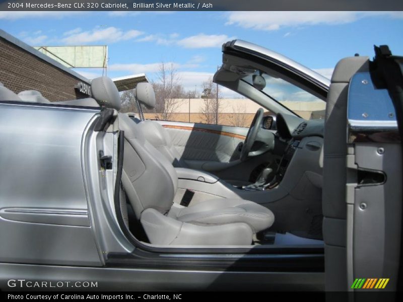 Brilliant Silver Metallic / Ash 2004 Mercedes-Benz CLK 320 Cabriolet