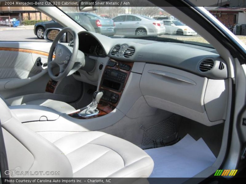 Brilliant Silver Metallic / Ash 2004 Mercedes-Benz CLK 320 Cabriolet