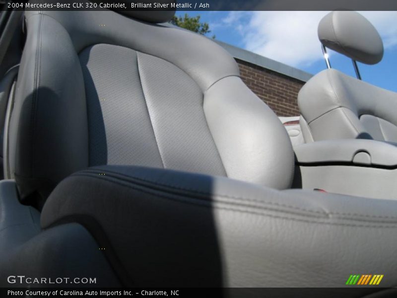 Brilliant Silver Metallic / Ash 2004 Mercedes-Benz CLK 320 Cabriolet
