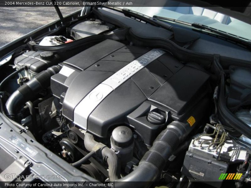 Brilliant Silver Metallic / Ash 2004 Mercedes-Benz CLK 320 Cabriolet