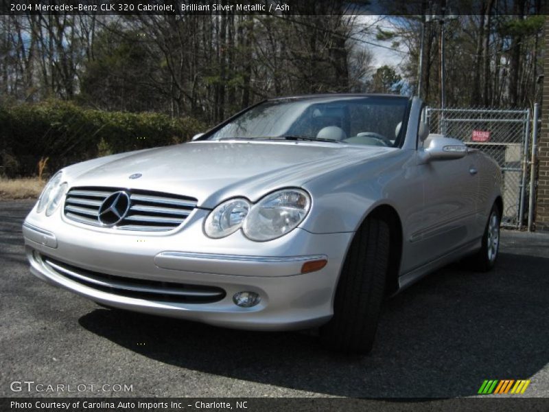 Brilliant Silver Metallic / Ash 2004 Mercedes-Benz CLK 320 Cabriolet