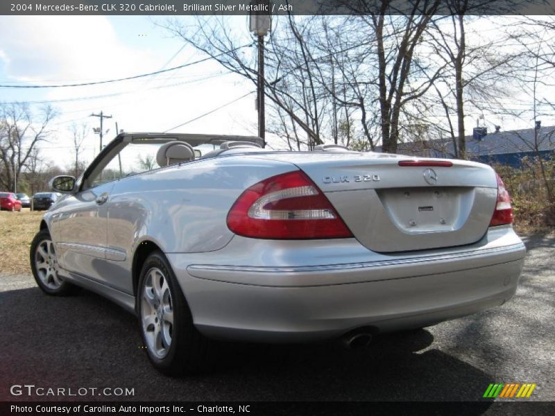 Brilliant Silver Metallic / Ash 2004 Mercedes-Benz CLK 320 Cabriolet