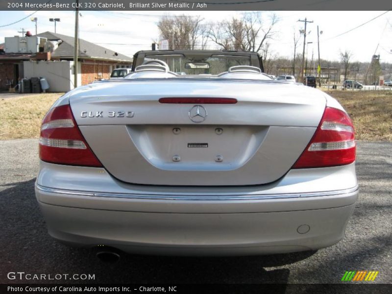 Brilliant Silver Metallic / Ash 2004 Mercedes-Benz CLK 320 Cabriolet