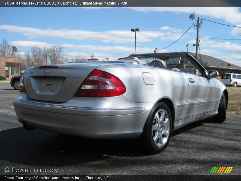 Brilliant Silver Metallic / Ash 2004 Mercedes-Benz CLK 320 Cabriolet