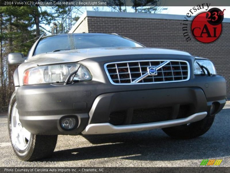 Ash Gold Metallic / Beige/Light Sand 2004 Volvo XC70 AWD