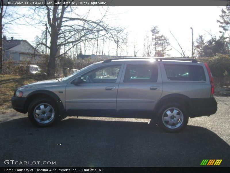 Ash Gold Metallic / Beige/Light Sand 2004 Volvo XC70 AWD