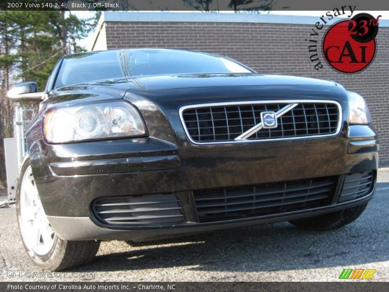 Black / Off-Black 2007 Volvo S40 2.4i