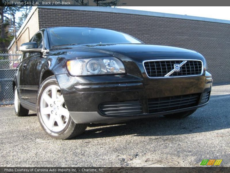 Black / Off-Black 2007 Volvo S40 2.4i