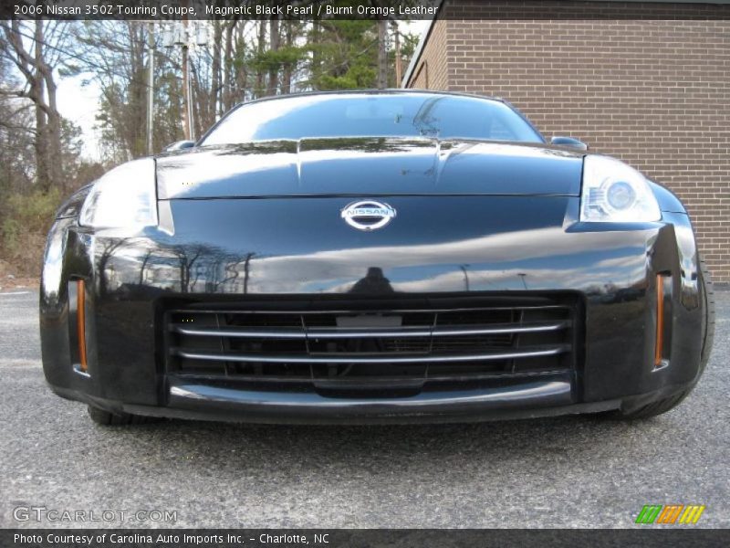 Magnetic Black Pearl / Burnt Orange Leather 2006 Nissan 350Z Touring Coupe