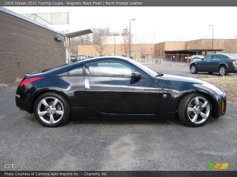 Magnetic Black Pearl / Burnt Orange Leather 2006 Nissan 350Z Touring Coupe