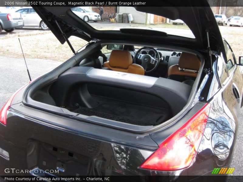 Magnetic Black Pearl / Burnt Orange Leather 2006 Nissan 350Z Touring Coupe