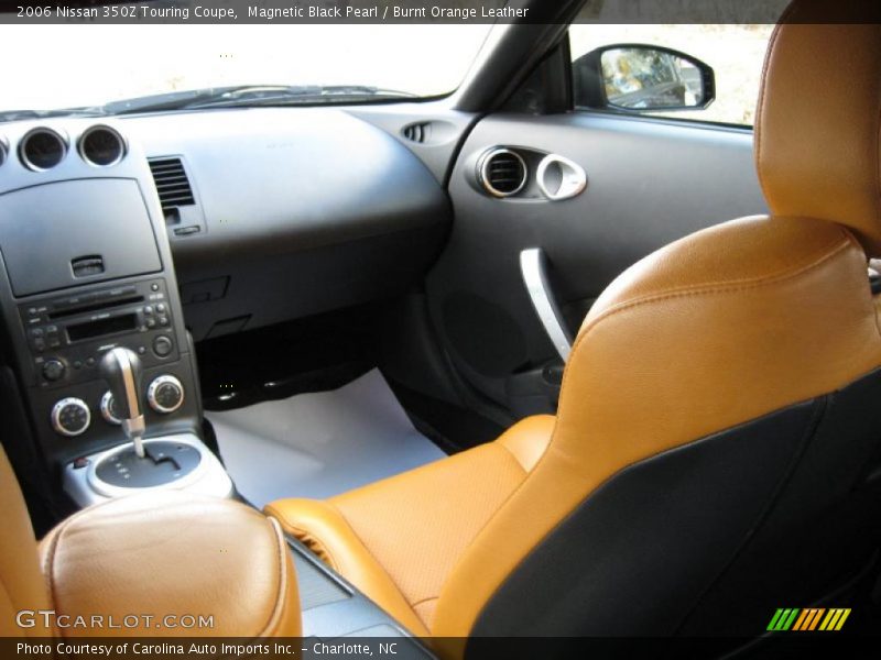 Magnetic Black Pearl / Burnt Orange Leather 2006 Nissan 350Z Touring Coupe
