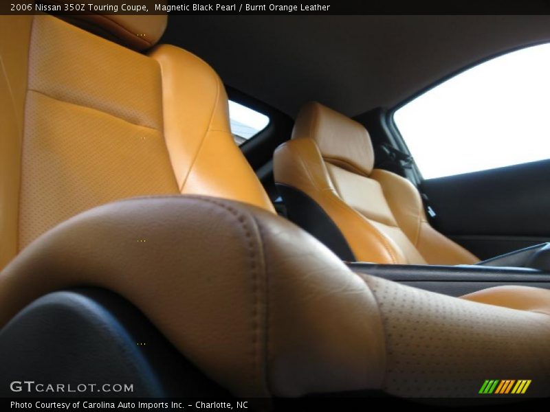 Magnetic Black Pearl / Burnt Orange Leather 2006 Nissan 350Z Touring Coupe