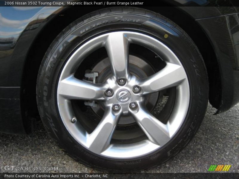 Magnetic Black Pearl / Burnt Orange Leather 2006 Nissan 350Z Touring Coupe