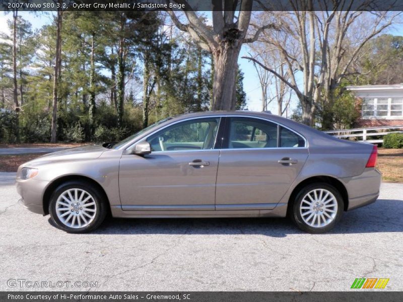 Oyster Gray Metallic / Sandstone Beige 2007 Volvo S80 3.2
