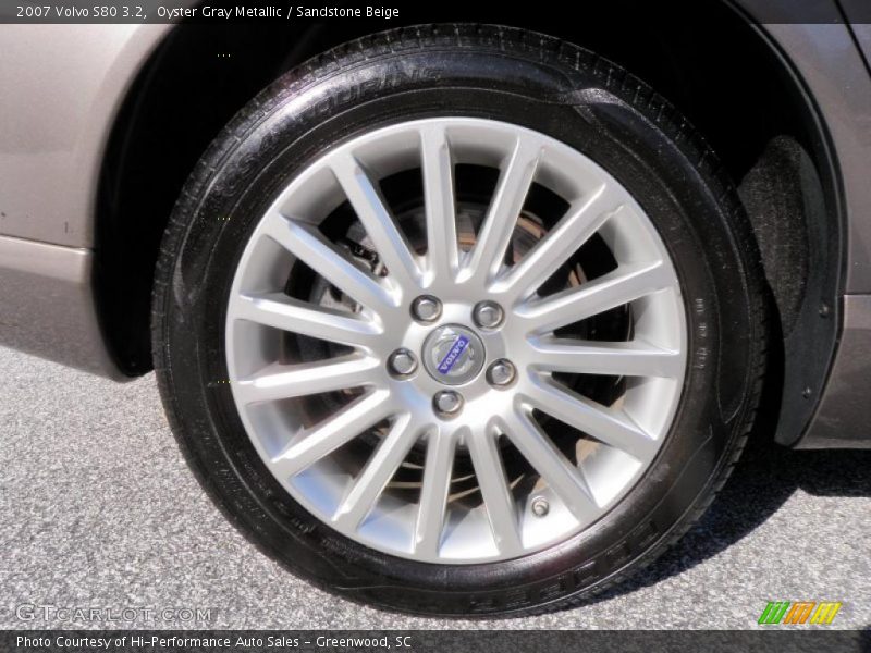 Oyster Gray Metallic / Sandstone Beige 2007 Volvo S80 3.2