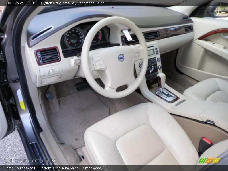 Oyster Gray Metallic / Sandstone Beige 2007 Volvo S80 3.2