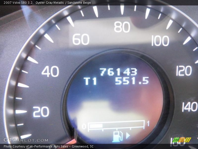 Oyster Gray Metallic / Sandstone Beige 2007 Volvo S80 3.2
