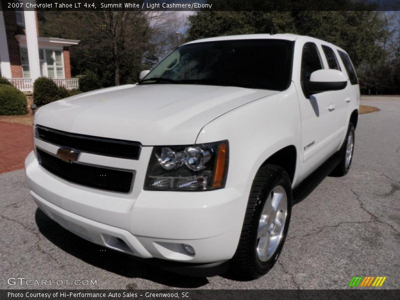 Summit White / Light Cashmere/Ebony 2007 Chevrolet Tahoe LT 4x4