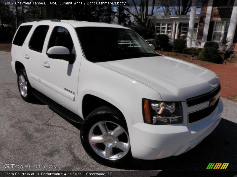 Summit White / Light Cashmere/Ebony 2007 Chevrolet Tahoe LT 4x4