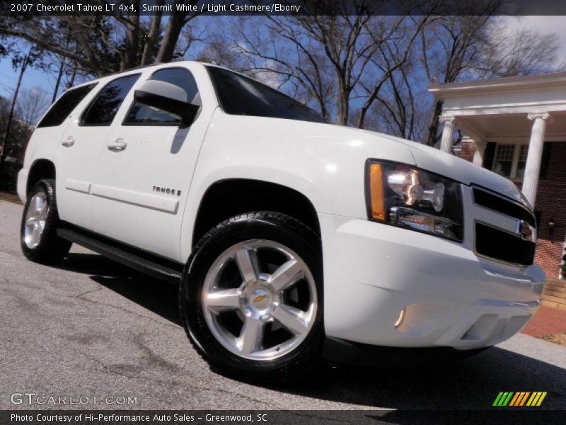 Summit White / Light Cashmere/Ebony 2007 Chevrolet Tahoe LT 4x4