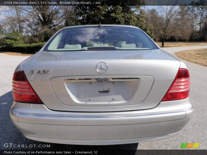 Brilliant Silver Metallic / Ash 2004 Mercedes-Benz S 430 Sedan