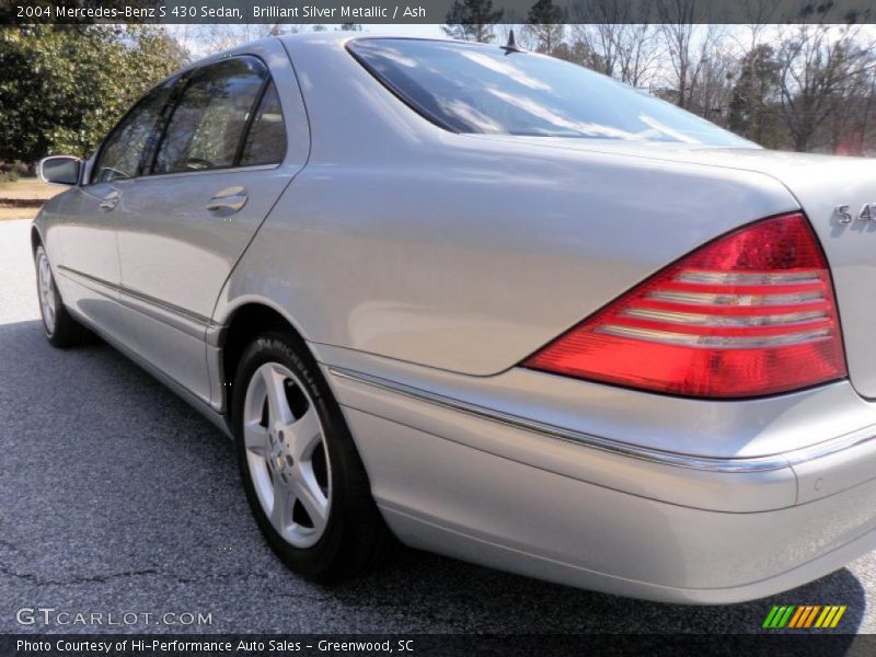 Brilliant Silver Metallic / Ash 2004 Mercedes-Benz S 430 Sedan