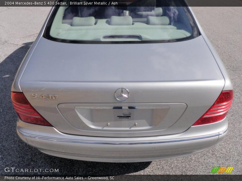 Brilliant Silver Metallic / Ash 2004 Mercedes-Benz S 430 Sedan