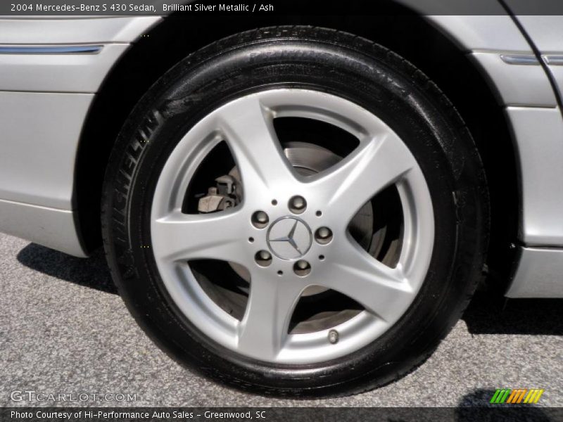 Brilliant Silver Metallic / Ash 2004 Mercedes-Benz S 430 Sedan
