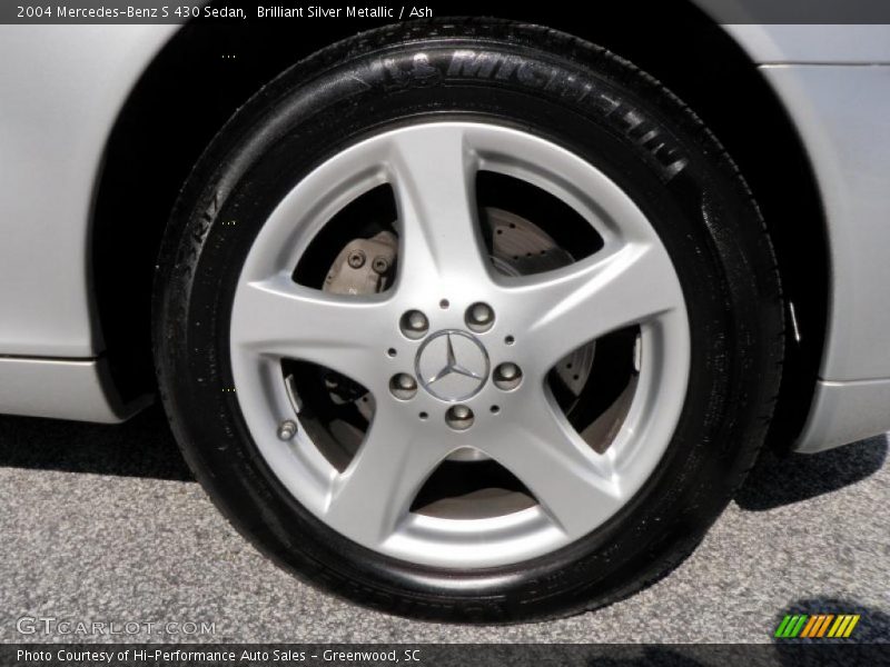 Brilliant Silver Metallic / Ash 2004 Mercedes-Benz S 430 Sedan