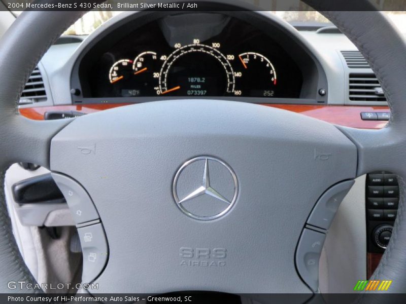 Brilliant Silver Metallic / Ash 2004 Mercedes-Benz S 430 Sedan