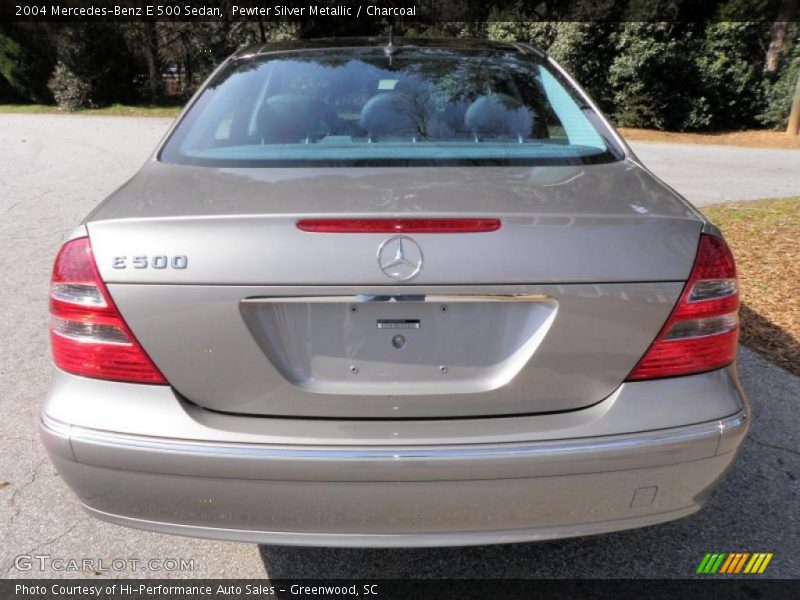 Pewter Silver Metallic / Charcoal 2004 Mercedes-Benz E 500 Sedan