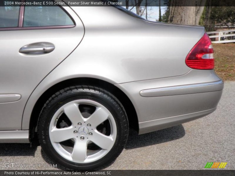 Pewter Silver Metallic / Charcoal 2004 Mercedes-Benz E 500 Sedan